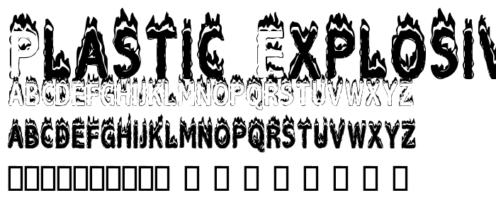Plastic Explosive font